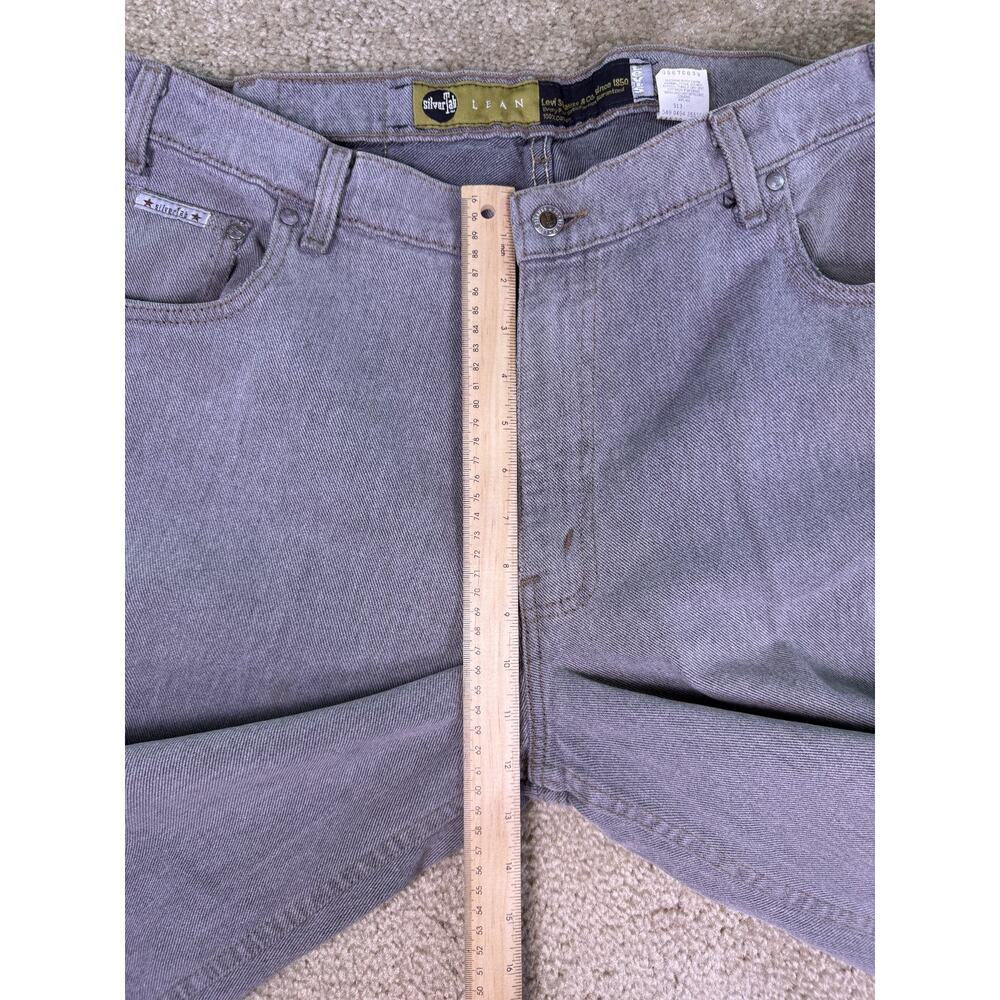 VTG 90s Levi’s SilverTab Baggy Fit Jeans Men’s 38x30 Gray USA Made 1994 E347 - Picture 11 of 14